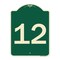 Signmission Sign with Number 12 Heavy-Gauge Aluminum Architectural Sign, 24" x 18", G-1824-22910 A-DES-G-1824-22910 - alternate 1